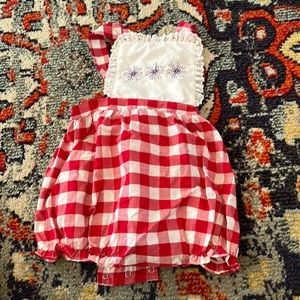 The Smocking Place fireworks romper size 4T